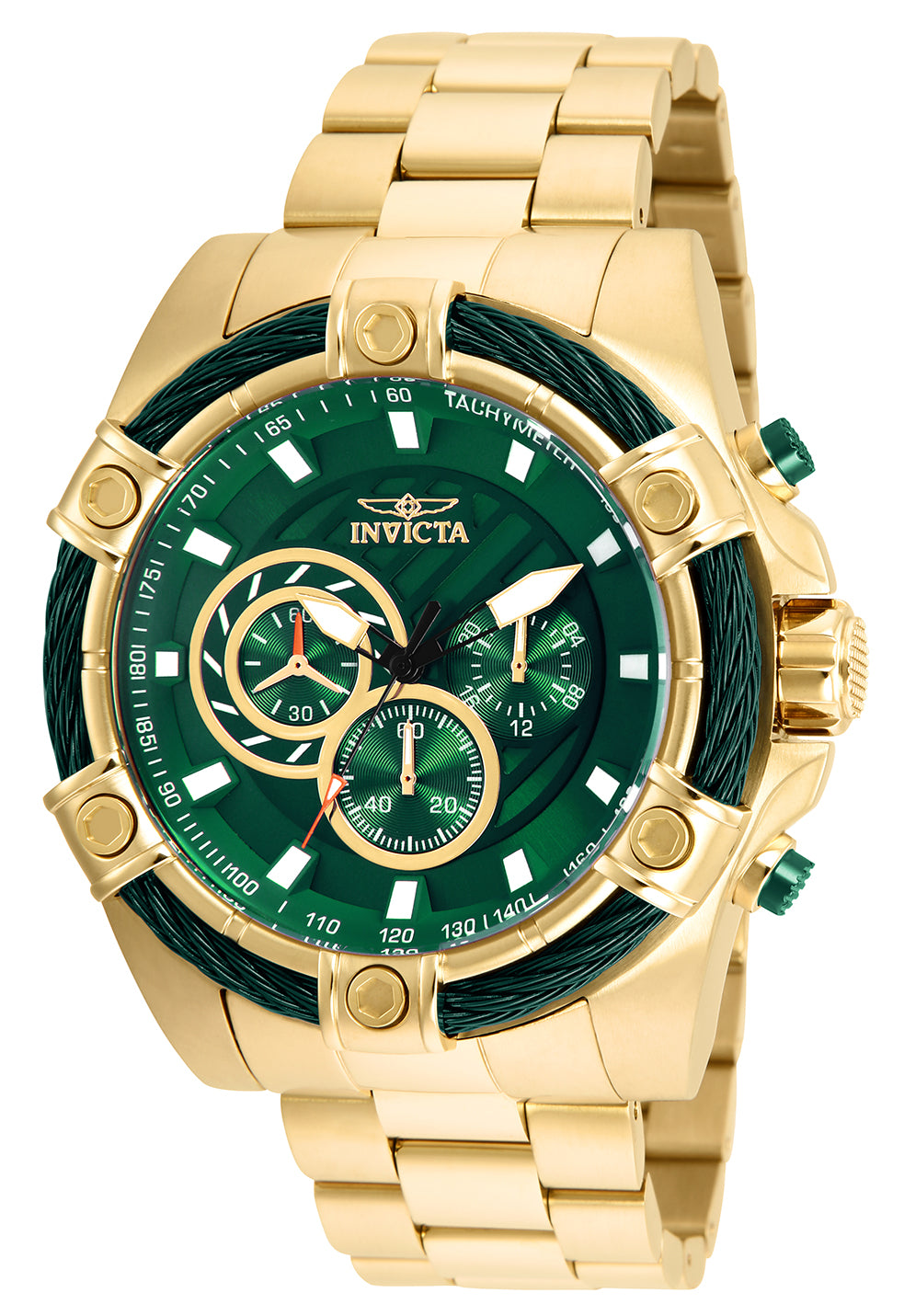 Invicta Men's 52mm Bolt Quartz Chronograph Twisted Cable Bezel