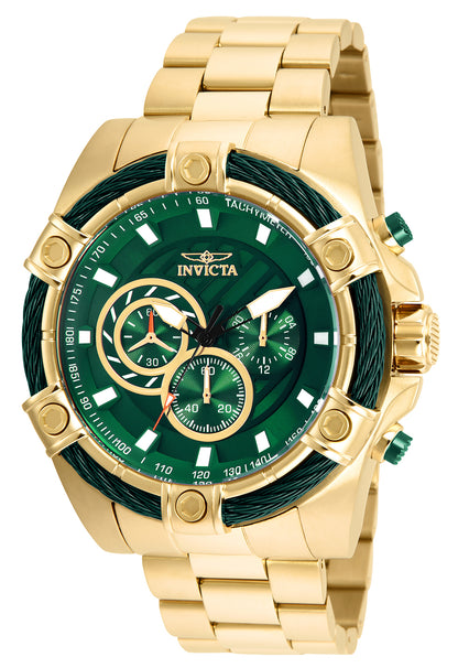 Invicta Men's 52mm Bolt Quartz Chronograph Twisted Cable Bezel Bracelet Watch