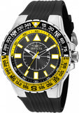 Invicta Men's 52mm Aviator Quartz Yellow Silicone Strap Watch