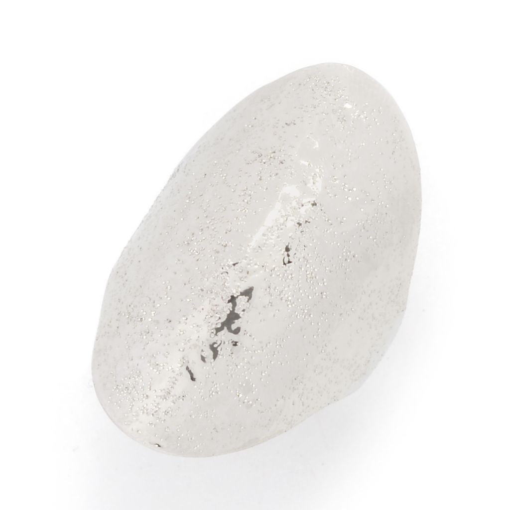 Toscana Italiana Platinum Plated "Scintille" Elongated Tapered Ring