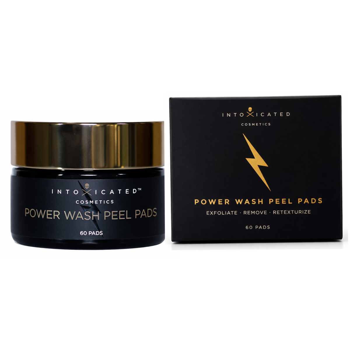 Intoxicated Cosmetics Power Wash Exfoliating Peel Pads