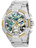 Invicta Men's 51mm Bolt Quartz Chronograph Abalone Dial Twisted Cable Bracelet Watch