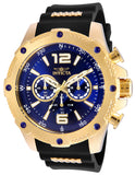 Invicta Men's 50mm I-Force Quartz Chronograph Textured Bezel Silicone Strap Watch