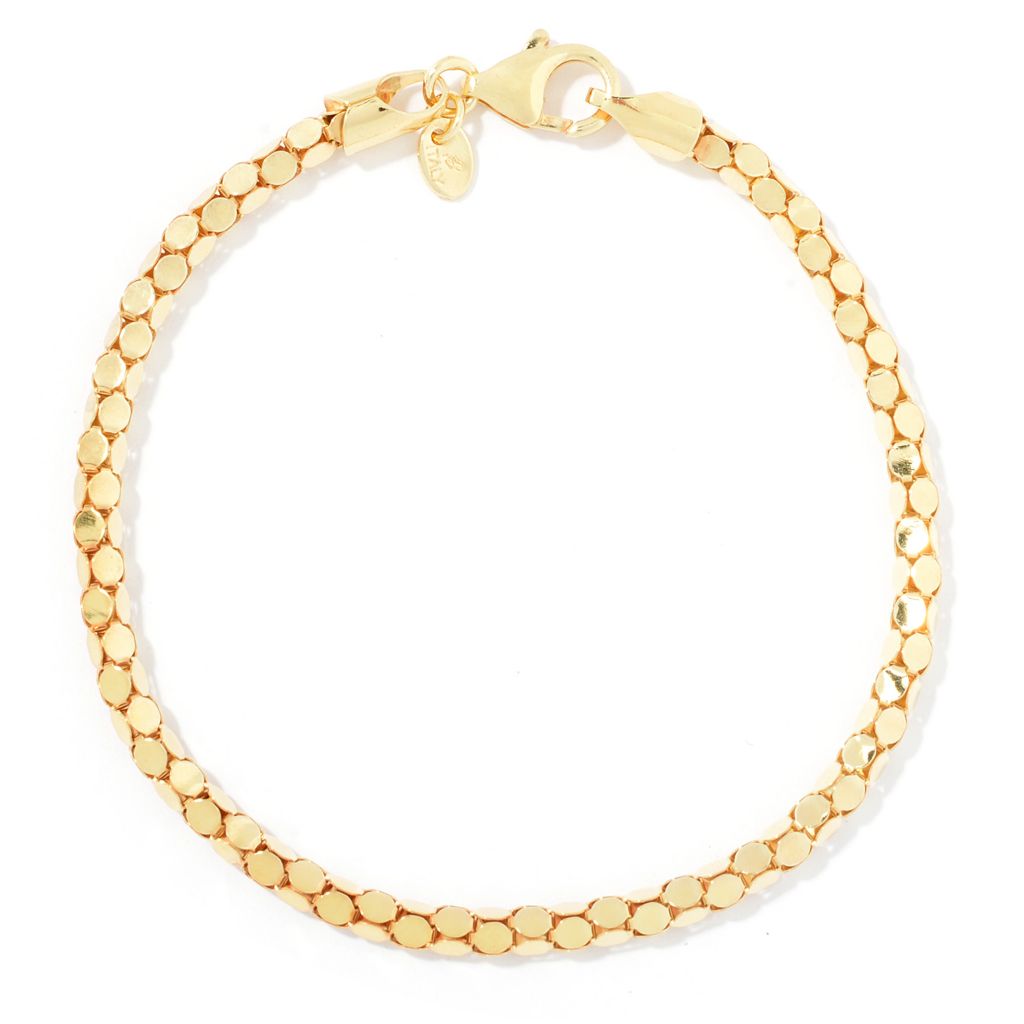 Toscana Italiana 18K Gold Plated Popcorn Chain Bracelet