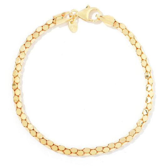 Toscana Italiana 18K Gold Plated Popcorn Chain Bracelet