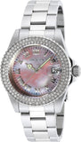 Invicta Women's 40mm Angel Quartz Crystal Accented MOP Dial Bracelet Watch
