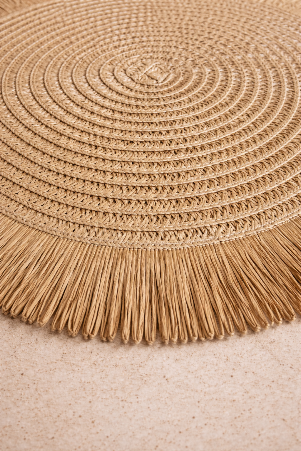 Busa Designs 15" Santorini Straw Fringe Placemats
