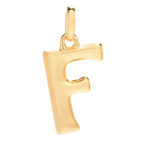 VOGA 18K Gold Electroform Knife-Edge Initial Pendant