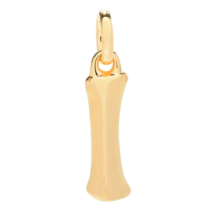 VOGA 18K Gold Electroform Knife-Edge Initial Pendant