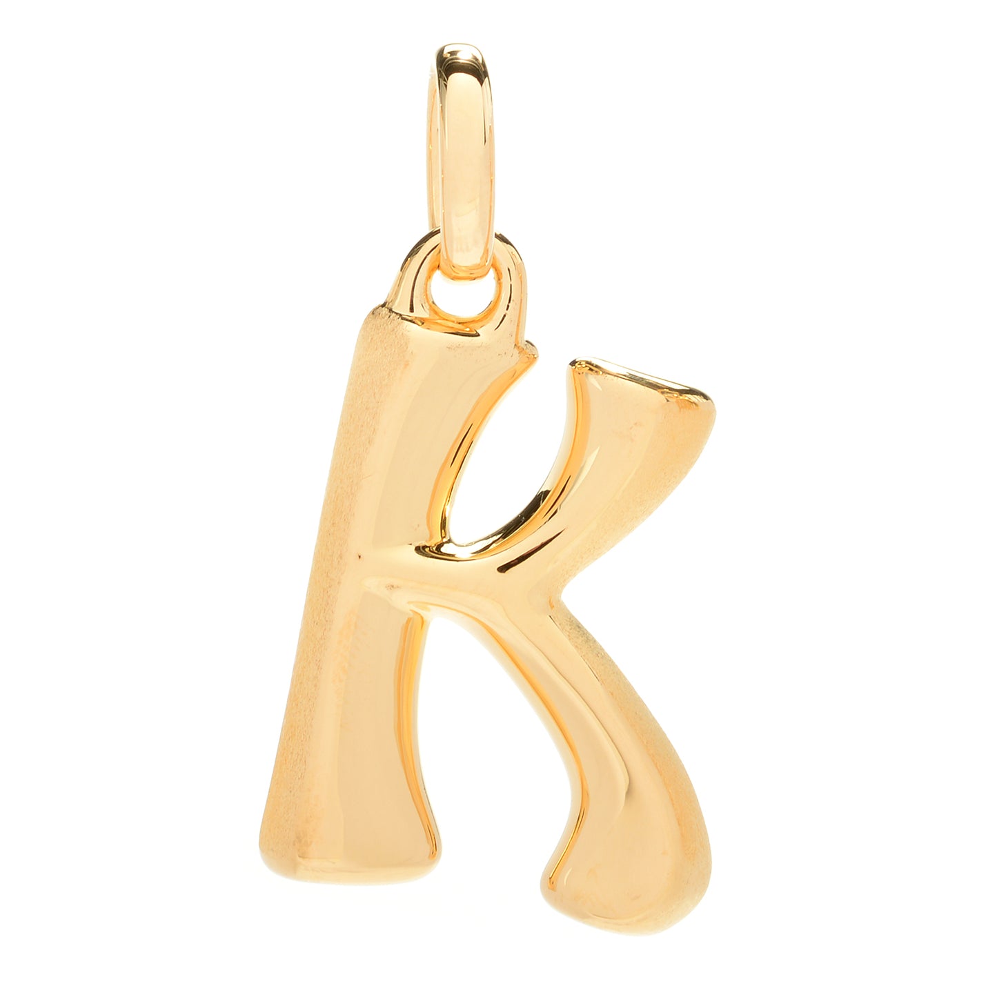 VOGA 18K Gold Electroform Knife-Edge Initial Pendant