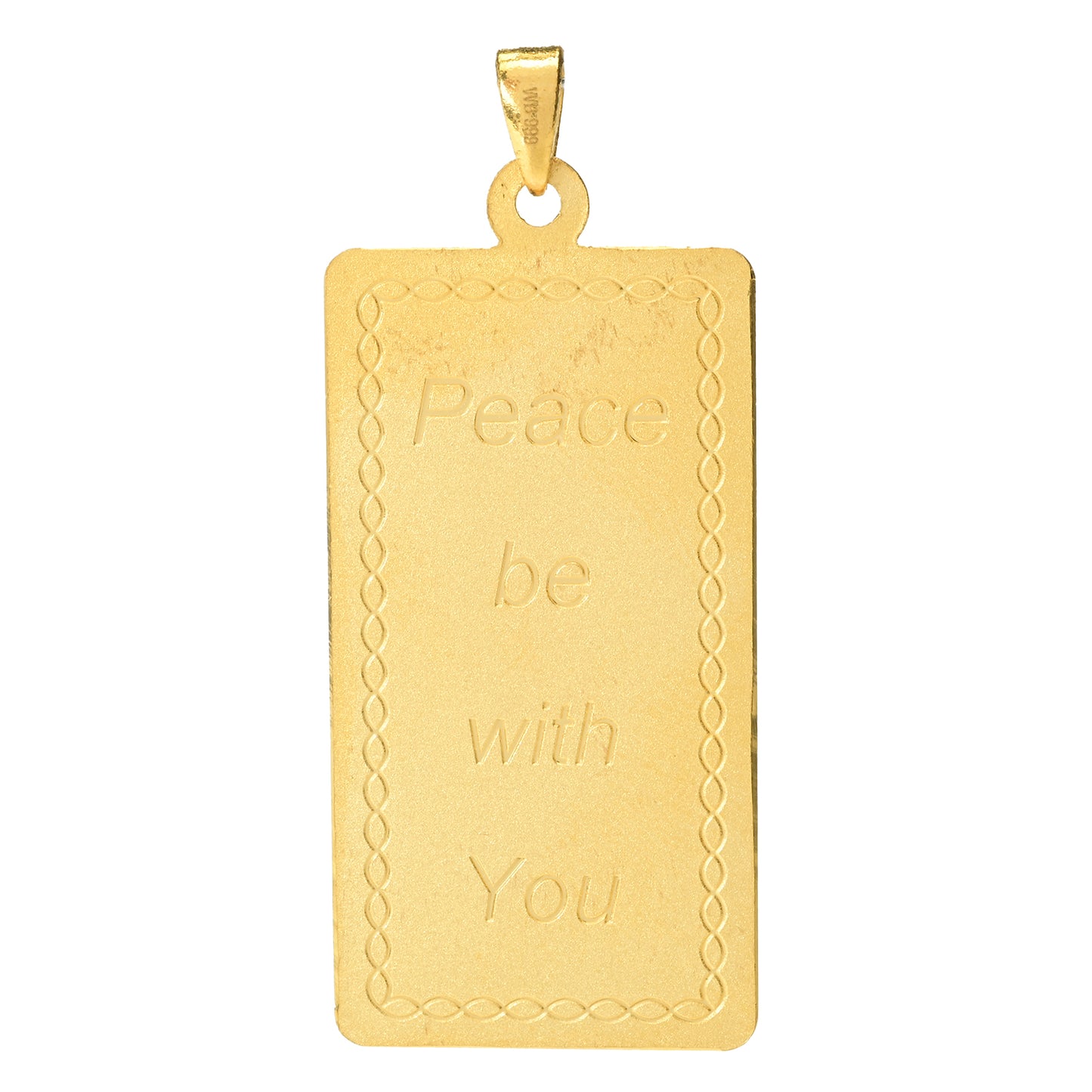 24K Gold 1 Gram Angel Ingot-Style Pendant
