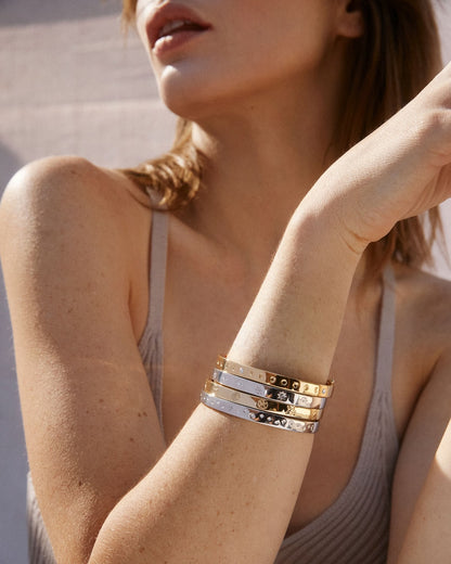 Bryan Anthonys Choice of Plating "Sea Seeker" Hinged Bangle Bracelet