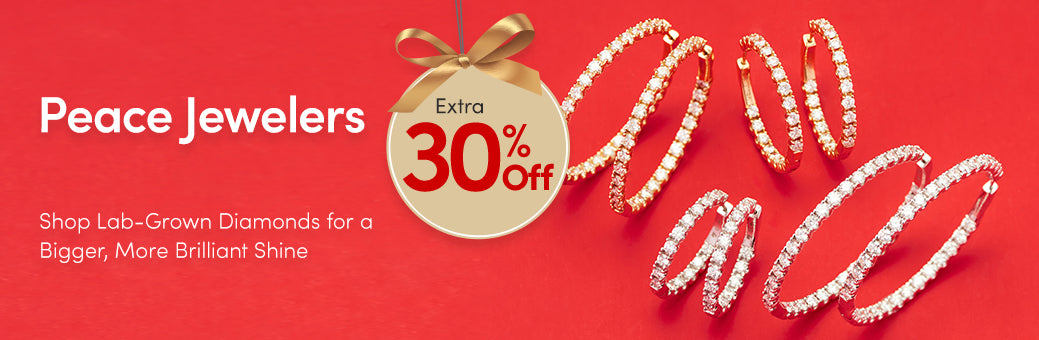Extra 30% off Peace Jewelers lab-grown diamond jewelry this weekend