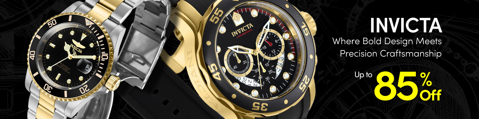 Invicta Watches Up to 85% Off