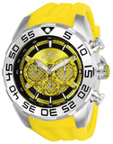 Invicta Men's 50mm Speedway Quartz Chronograph Twisted Grid Dial Silicone Strap Watch