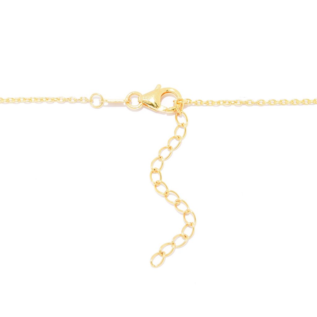 Gem Treasures Choice of 8mm Gemstone & White Zircon Station Necklace