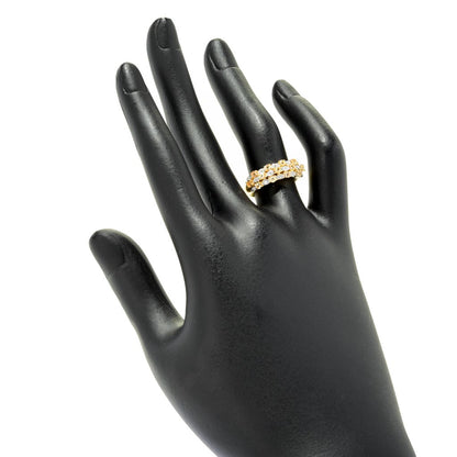 Gem Treasures 18K Vermeil 0.62ctw Imperial Topaz & White Zircon Ring