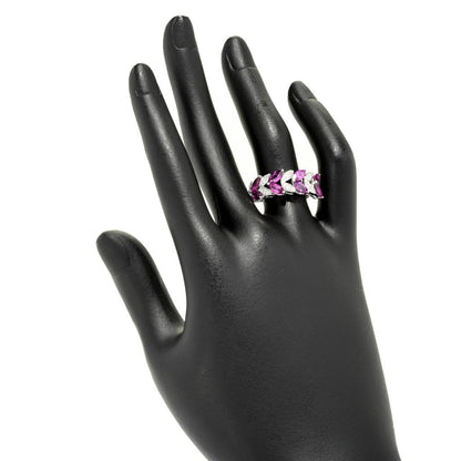 Gem Treasures 2.57ctw Marquise Purple Garnet & White Zircon Ring