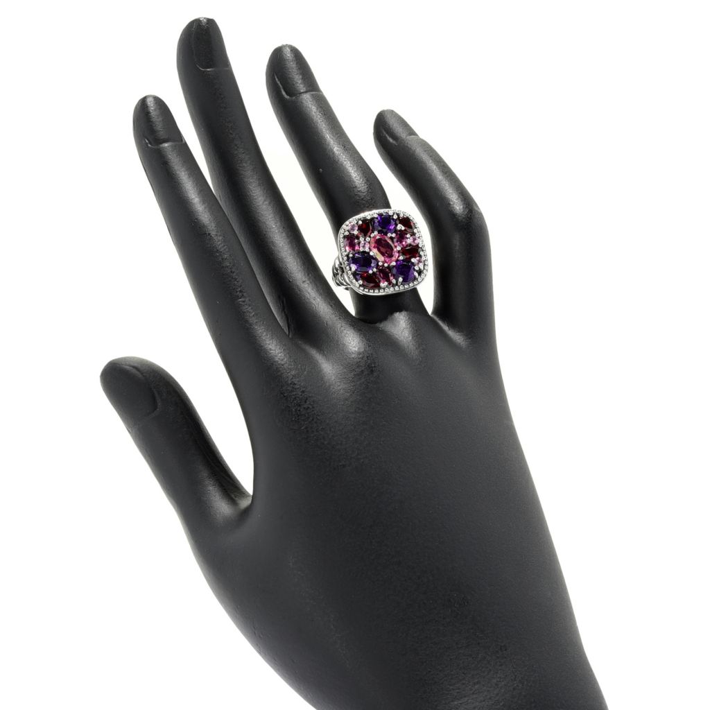 Artisan Silver by Samuel B. Sleeping Beauty Turquoise  Mosaic Ring, 6.5 grams