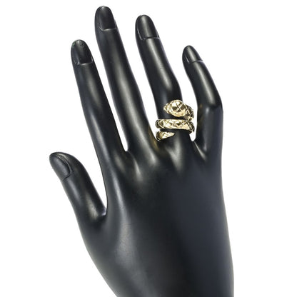 Toscana Italiana 18K Gold Plated Textured Snake Wraparound Ring