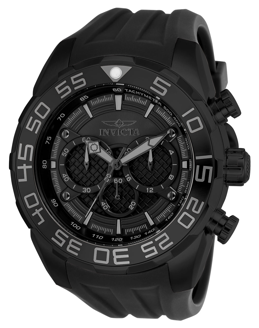 Invicta Men's 50mm Speedway Quartz Chronograph Twisted Grid Dial Silicone Strap Watch