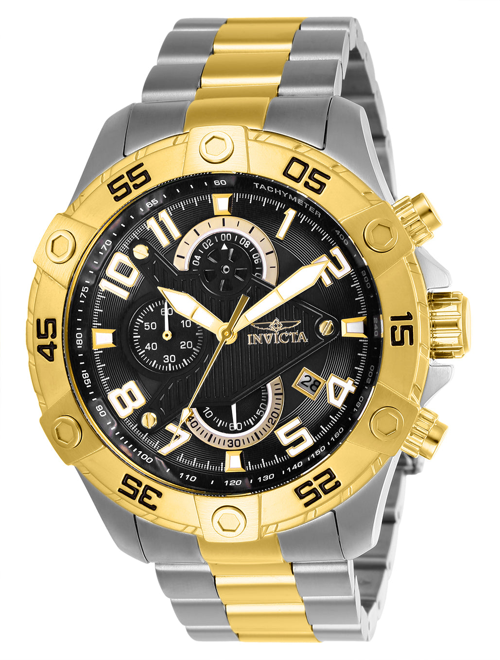 Invicta Men's 48mm S1 Rally Quartz Chronograph Two-Tone Bracelet Watch