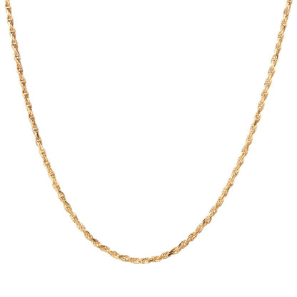 Cameo Italiano 18K Gold Plated "Elements" Rope Chain Necklace