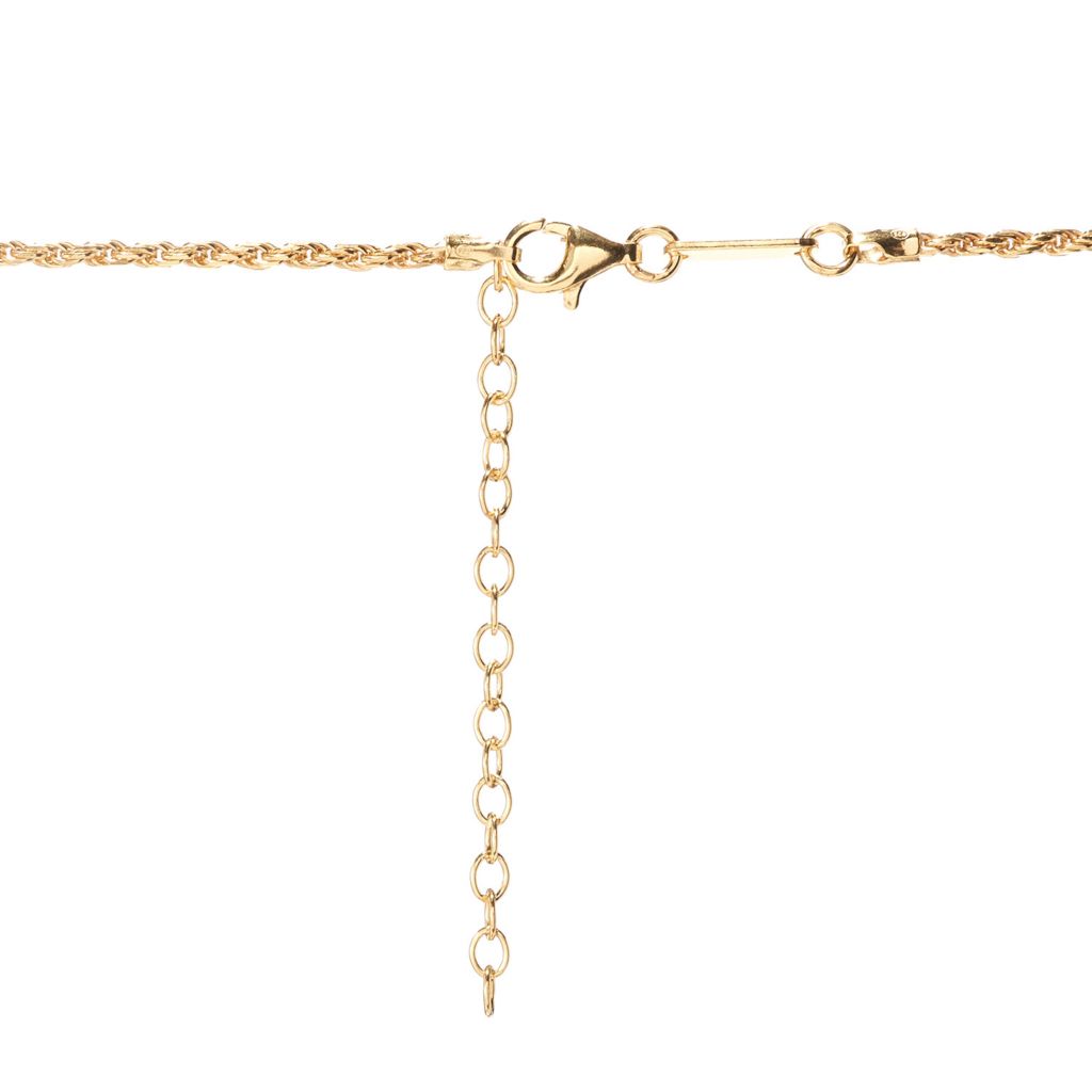 Cameo Italiano 18K Gold Plated "Elements" Rope Chain Necklace