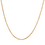 Cameo Italiano 18K Gold Plated "Elements" Rope Chain Necklace