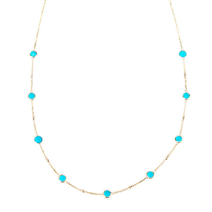 EFFY 14K Gold "Turquesa" Turquoise & Diamond Station 24" Necklace