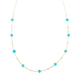 EFFY 14K Gold "Turquesa" Turquoise & Diamond Station 24" Necklace