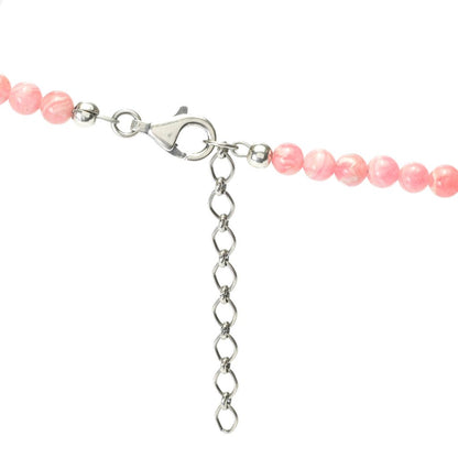 Southwest Elements 98.4ctw Rhodochrosite Concho Necklace