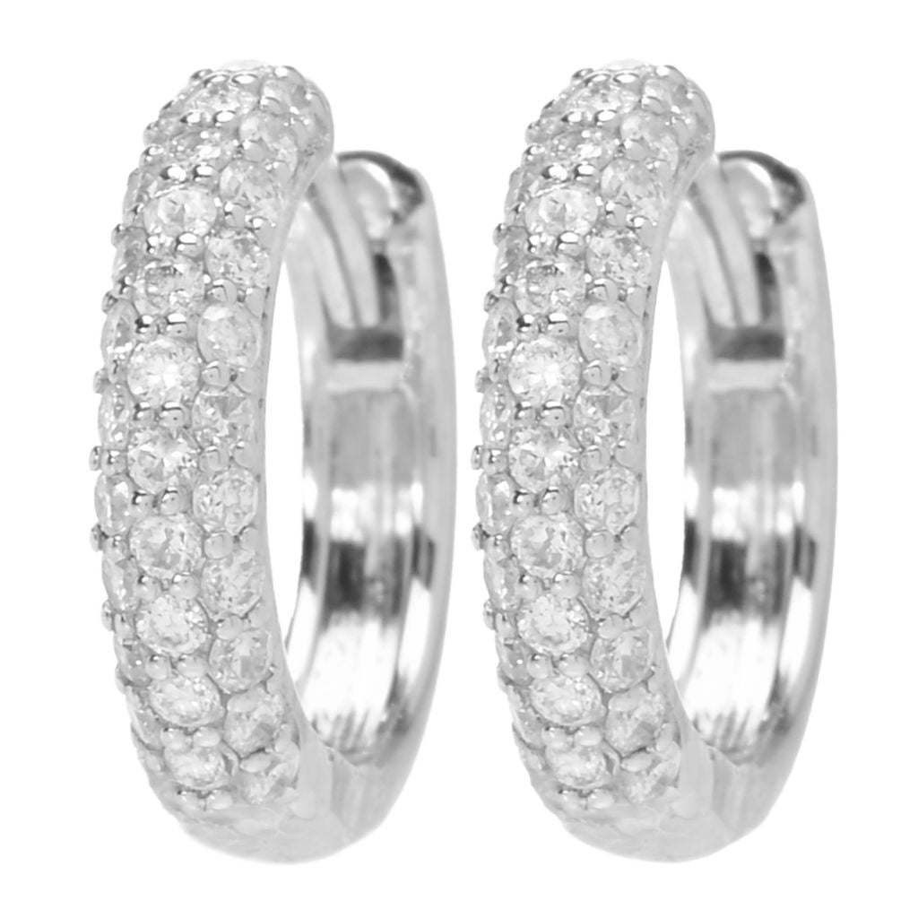 Gems of Distinction 14K Gold 0.25ctw Diamond Huggie Hoop Earrings