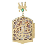 Cameo Italiano "Carousel" Venus Shell Cameo & Filigree Locket Pendant