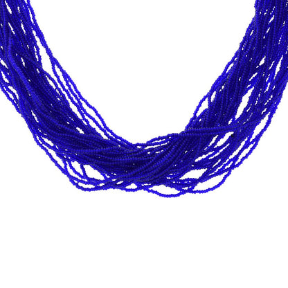 Toscana Italiana Twisted Multi Strand Murano Glass Bead Necklace