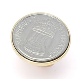 Toscana Italiana 18K Gold Plated Genuine San Marino 50 Lire Coin Ring