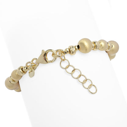Toscana Italiana Setosa Bead & Hammered Rondelle Bracelet