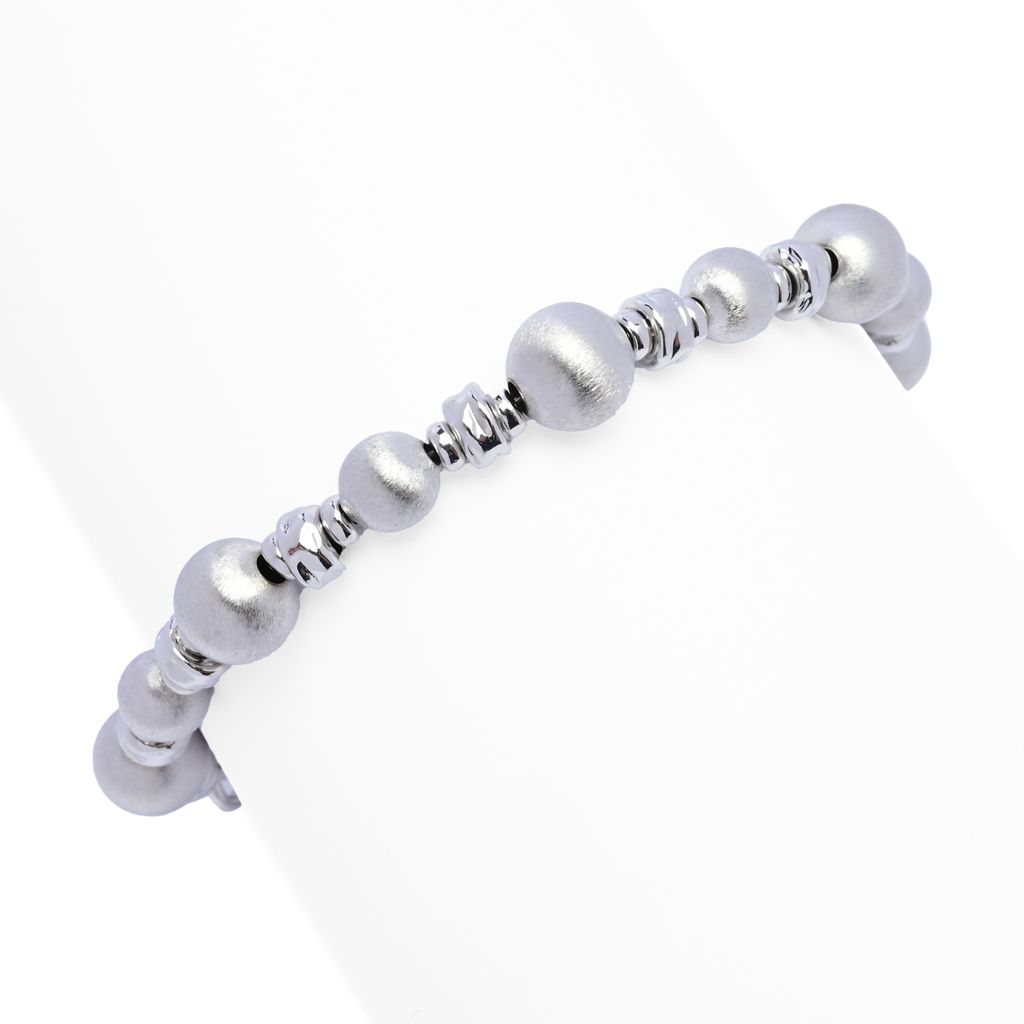 Toscana Italiana Setosa Bead & Hammered Rondelle Bracelet