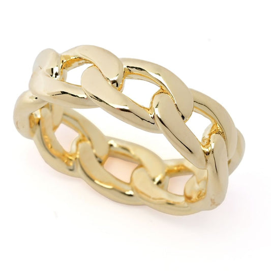 Toscana Italiana 18K Gold Plated Curb Link Ring