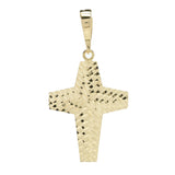Toscana Italiana 18K Gold Plated Diamond-Cut Cross Pendant