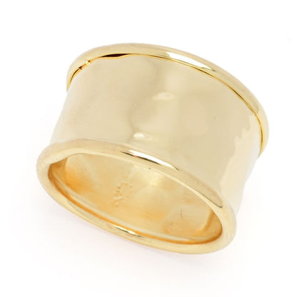 Toscana Italiana 18K Gold Plated Choice of Finish Etruscan Band Ring