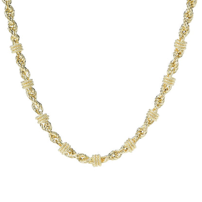Toscana Italiana 18K Gold Plated Status Rope 18" Necklace