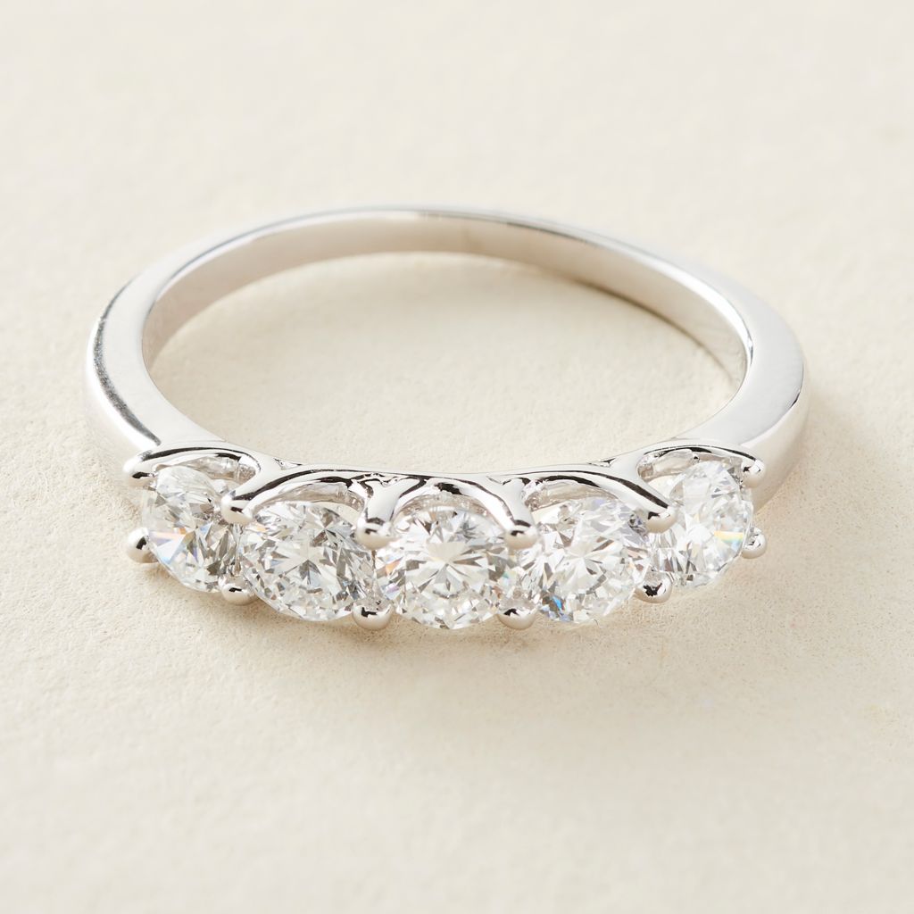 Peace Jewelers 14K Gold Lab-Grown Diamond 5-Stone Ring