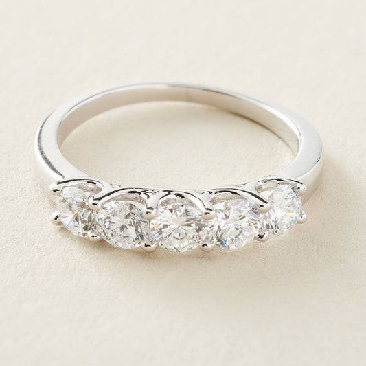 Peace Jewelers 14K Gold Lab-Grown Diamond 5-Stone Ring