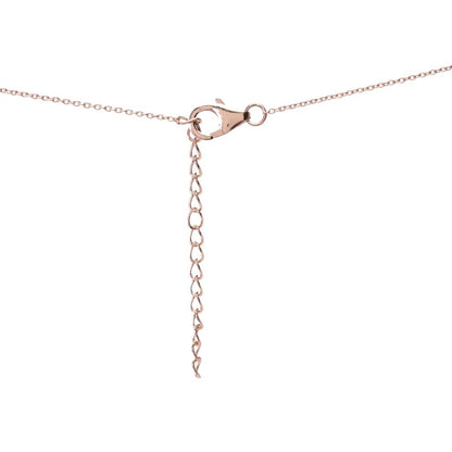 Rose Gold Plated 18x13mm Oval Pink Chalcedony & Ethiopian Opal Pendant w/ Chain