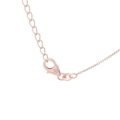 Gem Treasures 18K Rose Vermeil 3.70ctw Kunzite & Zircon Bow Pendant w/ Chain