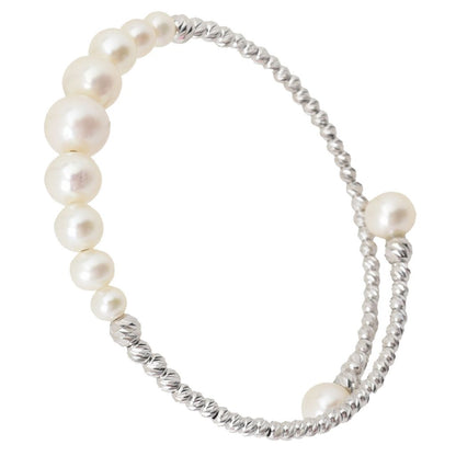 Imperial Pearl Freshwater Cultured Pearl Graduated Bead Cuff Bracelet