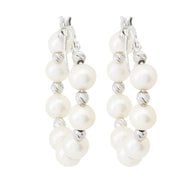 Imperial Pearl Freshwater Cultured Pearl Bead Hoop Earrings