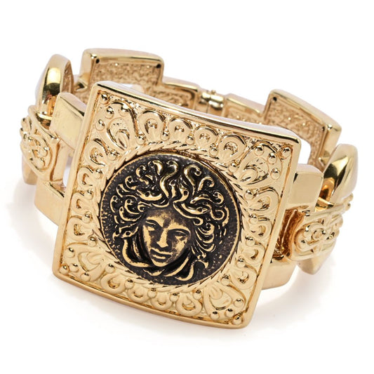 Graziella Choice of Plating Electroform Medusa Graduated Cuff 8" Bracelet