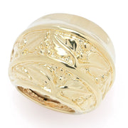 Graziella 23K Gold Plated Openwork Detailed Dome Ring - One Size (5-10)